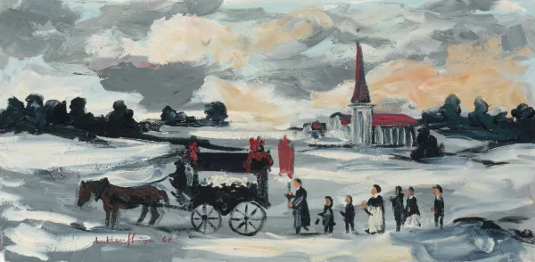 Leopold Haefliger junior — Leichenzug im Winter, 1967