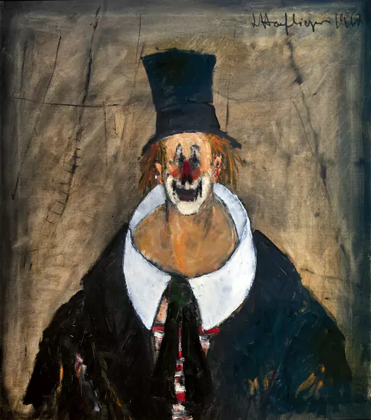 «Clown im Zirkuszelt» − 1967 – Leopold Haefliger