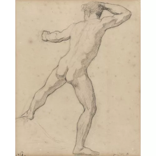 Léopold Robert — Männlicher Rückenakt.