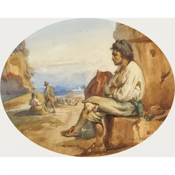 Léopold Robert — Wanderer bei der Rast.