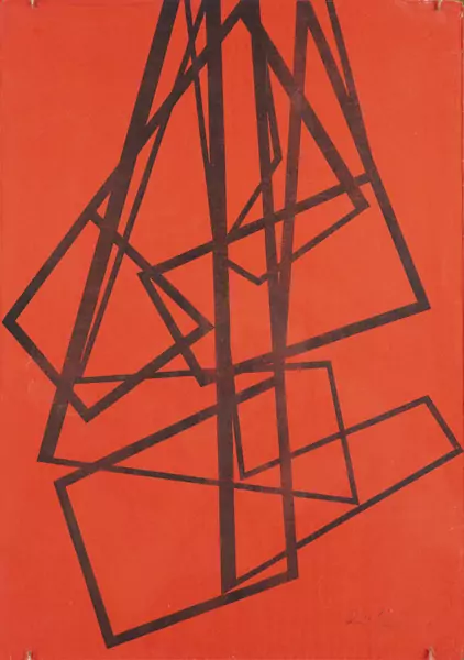 Lili ERZINGER (1908-1964), "Composition abstraite", sérigraphie — DognyAuction