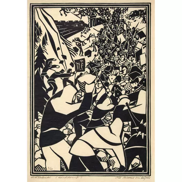 "Schlacht bei Näfels 1388" (Swiss Battle)