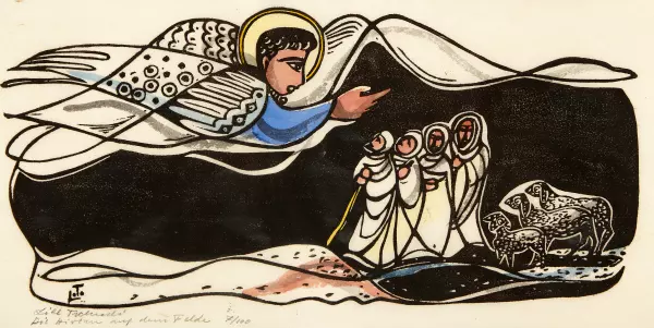 Die Hirten auf dem Felde