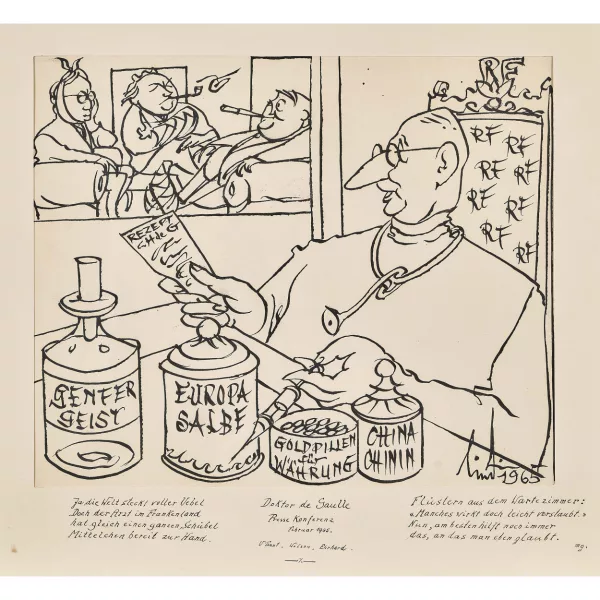 Lindi — "Doktor de Gaulle Presse Konferenz Februar 1965".