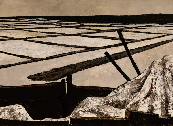 Saline a Guerande. 1956