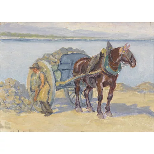 Lorand Zubritzky — Bauer bei der Arbeit.