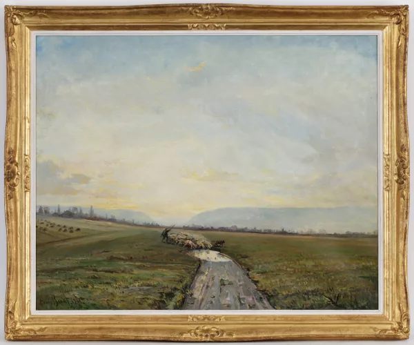 Louis Amédée Baudit — La plaine de Saint Georges, paysage animé, 1947,