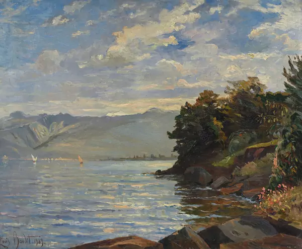La pointe de Fénalet, lac Léman