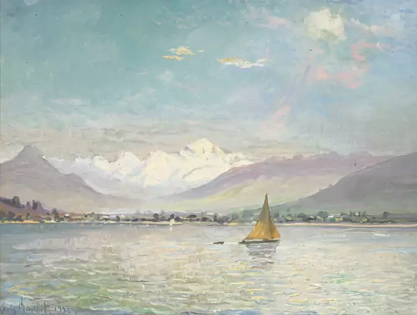Le Mont-Blanc depuis la Perle du lac