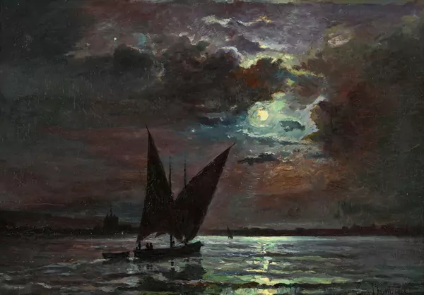 Clair de lune devant Genève