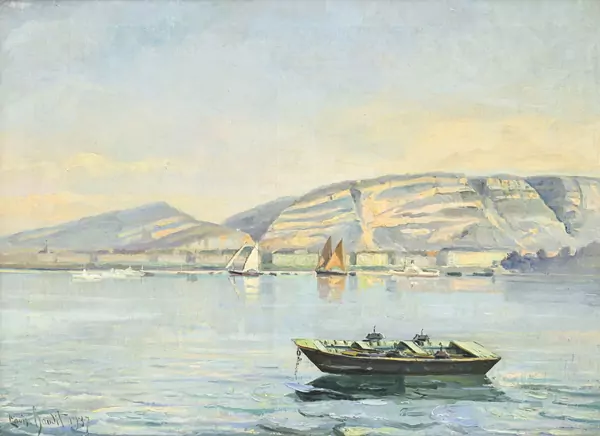 Louis Amédée Baudit (1870-1960), "Fin d'après-midi — Fin d'après-midi dans la rade