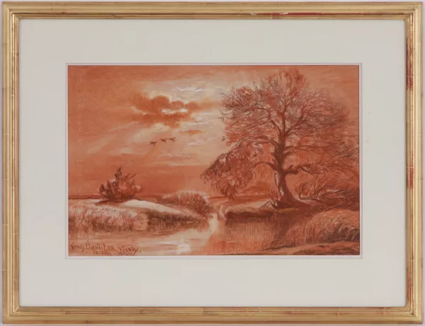 Louis Amédée Baudit — Paysage à "Vouvry", Valais