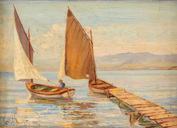 Barques sur le lac