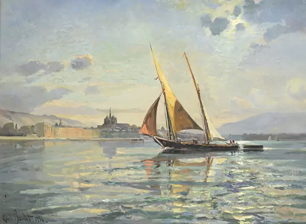 Barque devant Genève