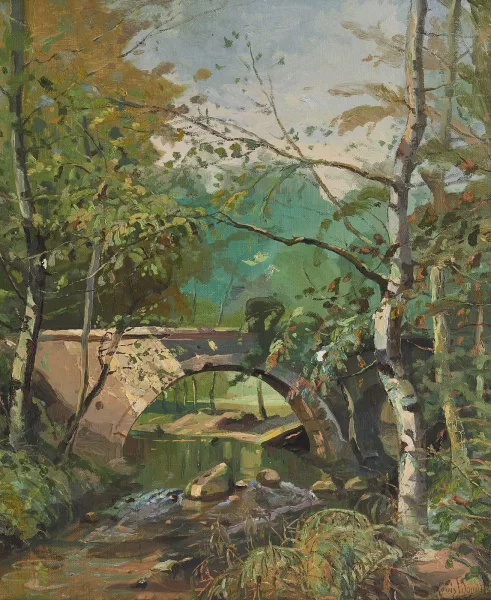 Louis Amédée Baudit — Le pont du Nignolet sur le Boiron à Nyon
