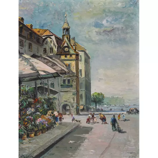 "Le marché aux fleurs du Molard"