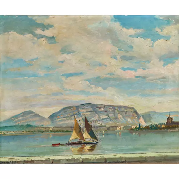 "Le Salève et Genève depuis La Perle du Lac"