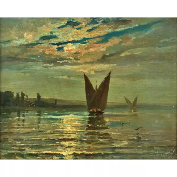 "Claire de lune devant Antibes"