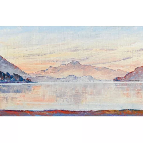 Louis Dürr — "Sonnenuntergang am Thunersee".