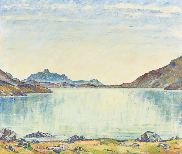 Louis Dürr — "Lago Bianco - Bernina Passhöhe".