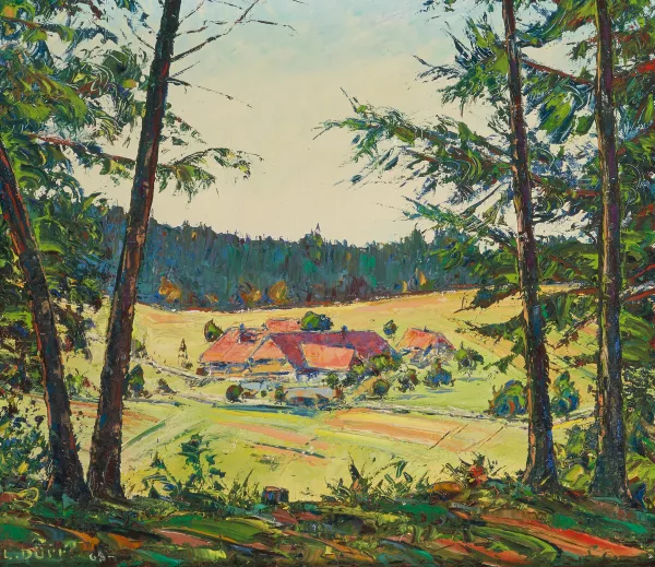 Louis Dürr — Bauerngehöft bei der Mänzwilegg, 1968