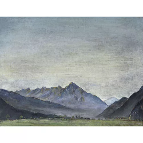Louis Dürr — Niesenkette von Interlaken aus.