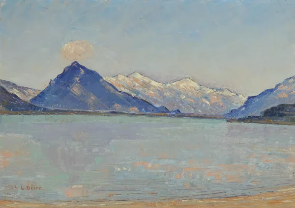 Louis Dürr — Thunersee mit Niesen, 1924