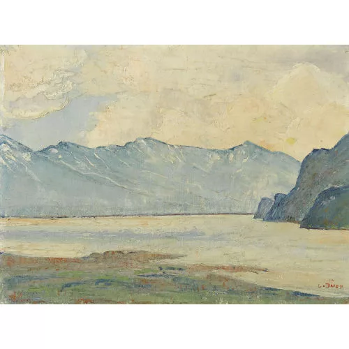 Louis Dürr — "Vue du Lac de Thoune".