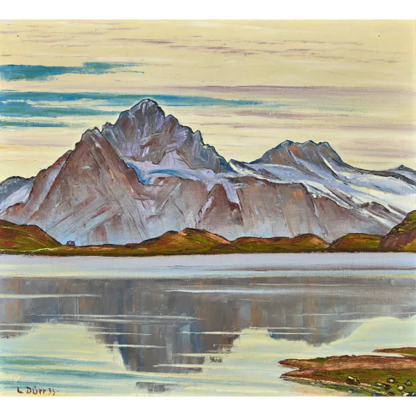 Louis Dürr — Wetterhorn und Bärglistock mit Bachalpsee.