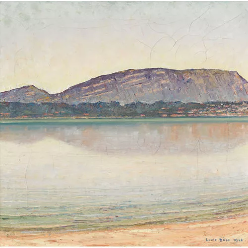 Louis Dürr — Lac Léman avec le Mont Salève.