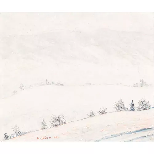 Winterlich verschneites Tal
