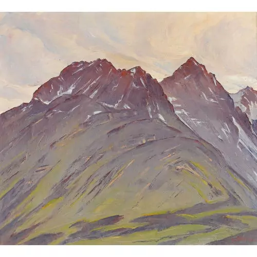"Piz Julier mit Albana"