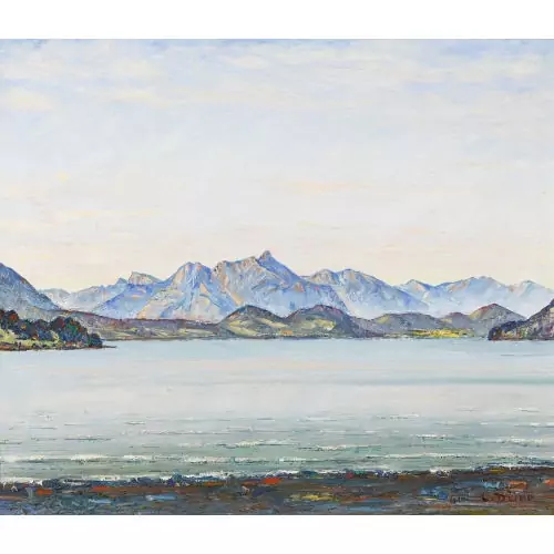 Thunerseelandschaft mit Stockhornkette