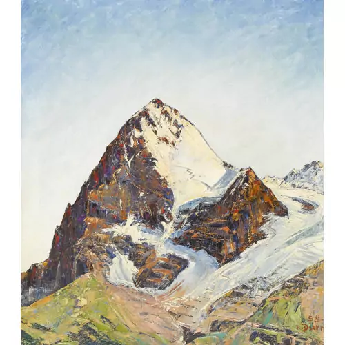 Blick von der Wengernalp auf den Eiger