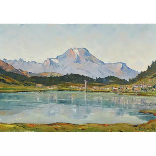 "St. Moritzersee mit Piz Margna"