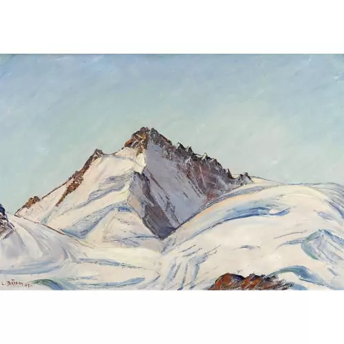 Vergletscherter Berggipfel