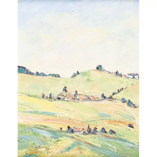 Sonnige Voralpenlandschaft