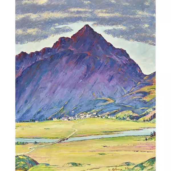 "Piz Polaschin mit Silvaplana"