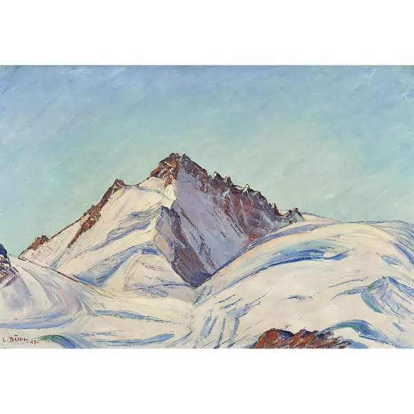 Vergletscherter Berggipfel