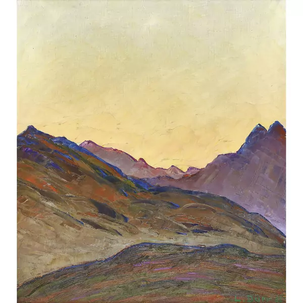 "Letztes Leuchten (Engadin)"