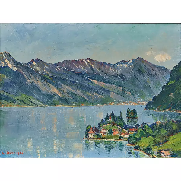 Blick auf Iseltwald am Brienzersee