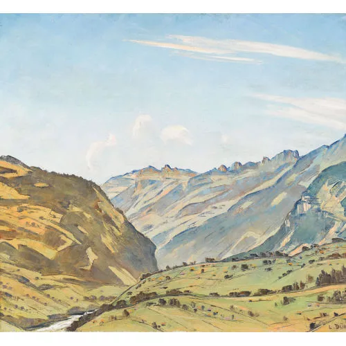 Louis Dürr — Herbstliches Bergtal.