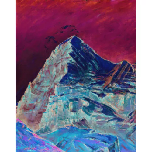 Louis Dürr — Blick von der Wengernalp auf den Eiger.
