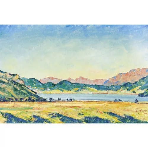 Louis Dürr — Sommerliche Seelandschaft.