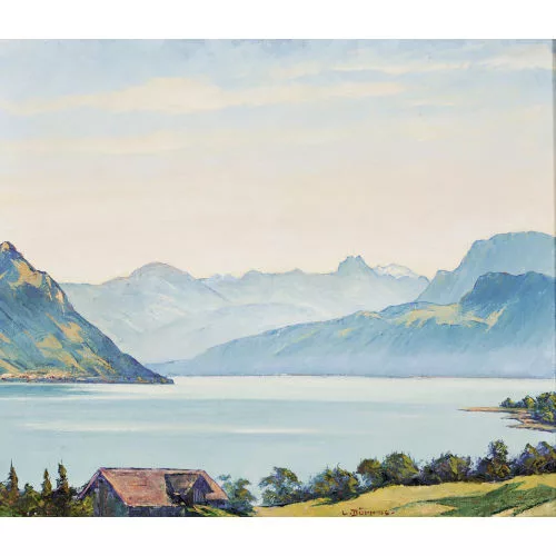 Louis Dürr — "Föhnstimmung am Vierwaldstättersee".