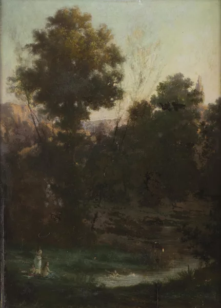 Louis Français — Baignade à l'orée du bois