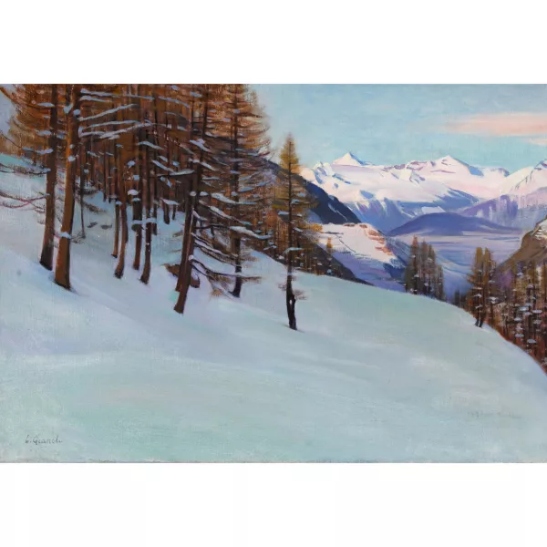 Louis Gianoli — Winterliche Berglandschaft.