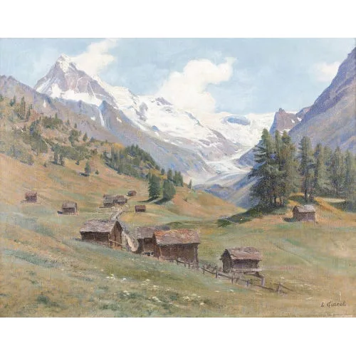 Louis Gianoli — "Val Ferpècle et Dent Blanche près du village de la Forcla".