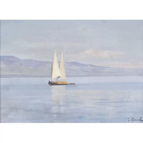Louis Gianoli — "Barque sur le Léman".