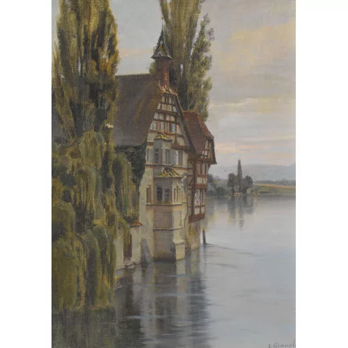 Louis Gianoli — Fachwerkhaus am See.